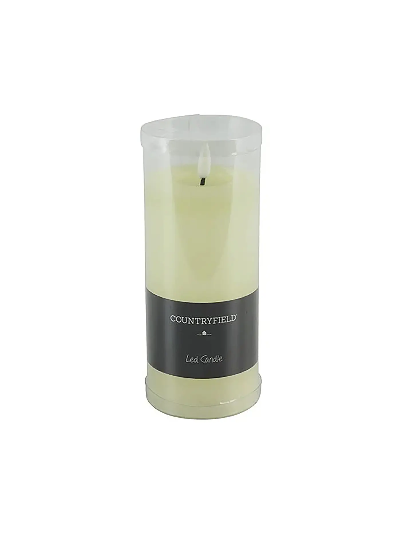 COUNTRYFIELD | Stumpenkerze Rustikal LED rd Lyon L creme | 